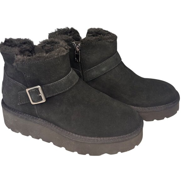 UGG Koolaburra by UGG Kelissa Mini Boots Black, Size 6 NEW - Picture 1 of 5